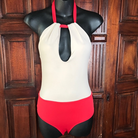 sonia de mello Other - EUC Sonia De Mello Color Block Swimsuit Melon Sz S MADE IN BRAZIL